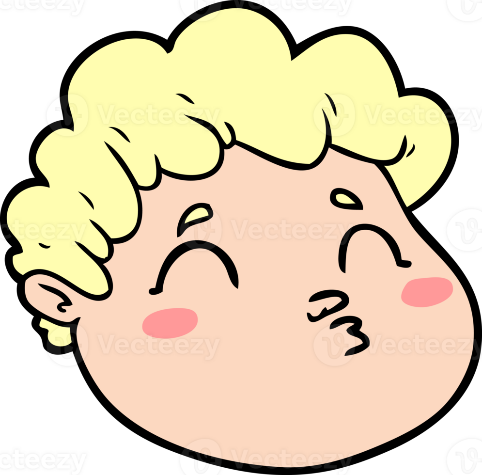 cartoon male face png