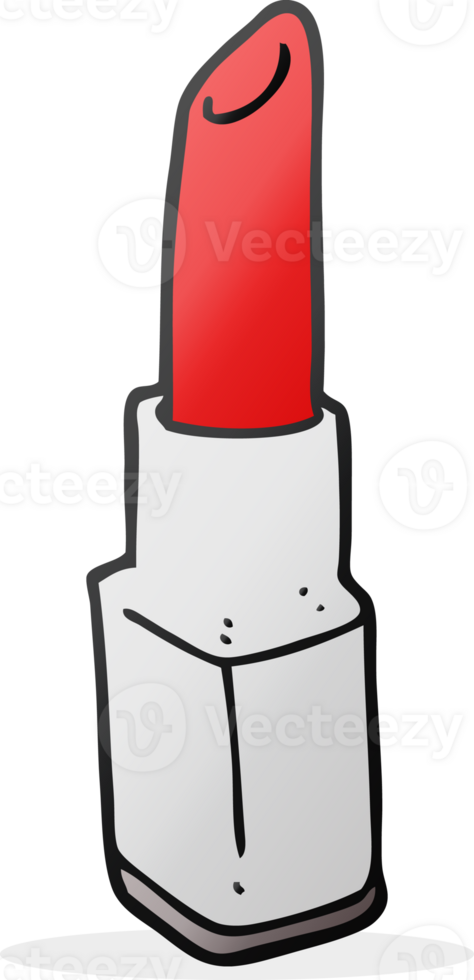 freehand drawn cartoon lipstick png