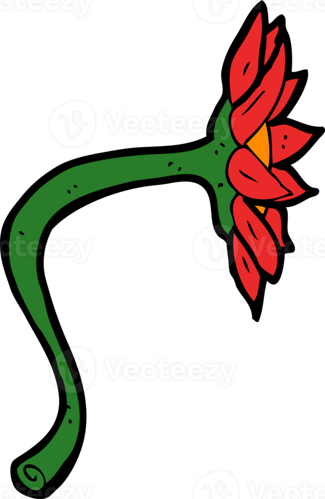 cartoon flower drawing png
