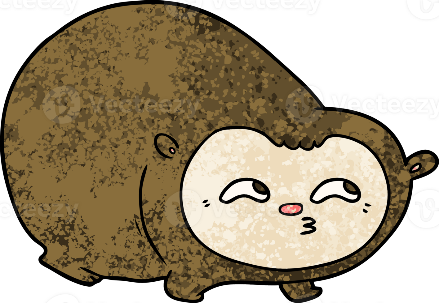 cartoon wombat drawing png