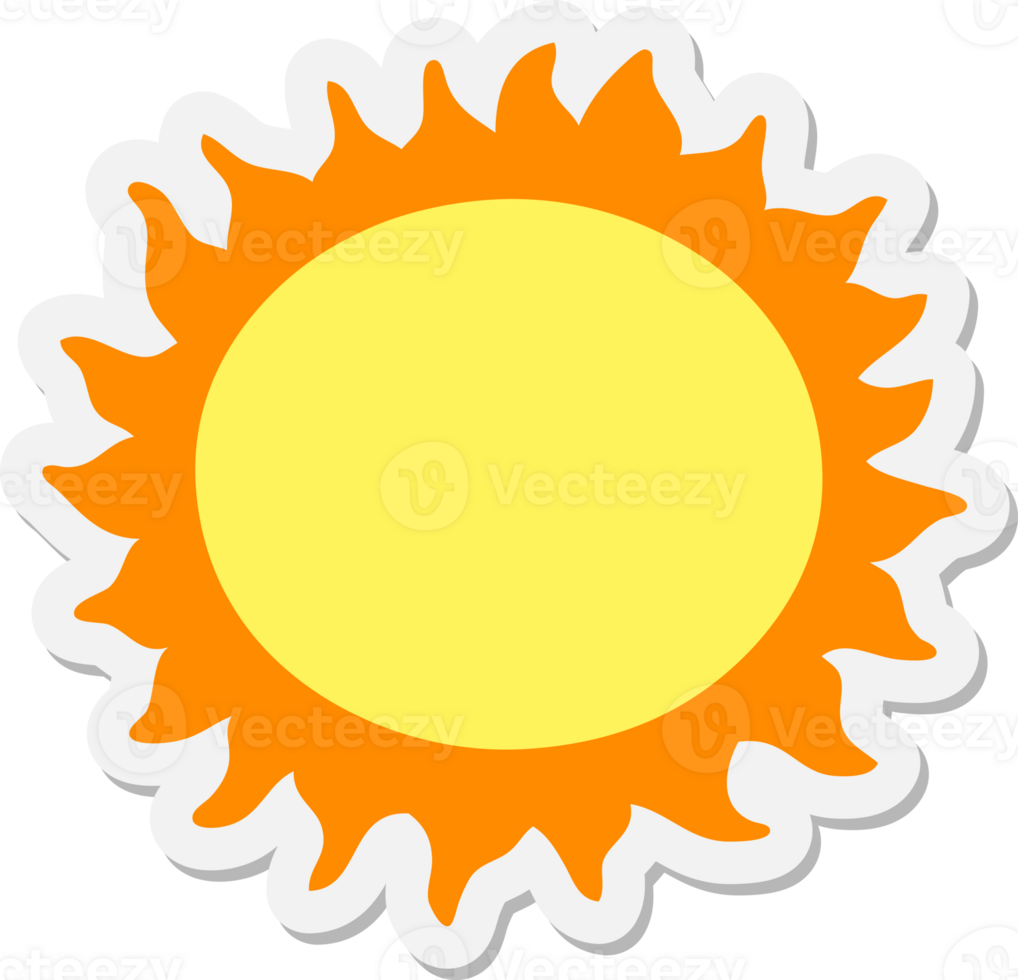 sun sticker drawing png