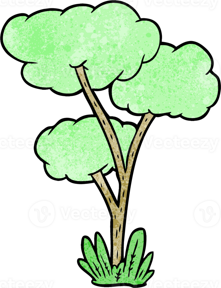 cartoon tree drawing png