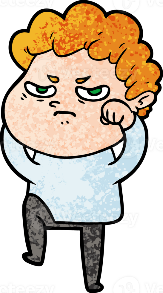 cartoon angry man png