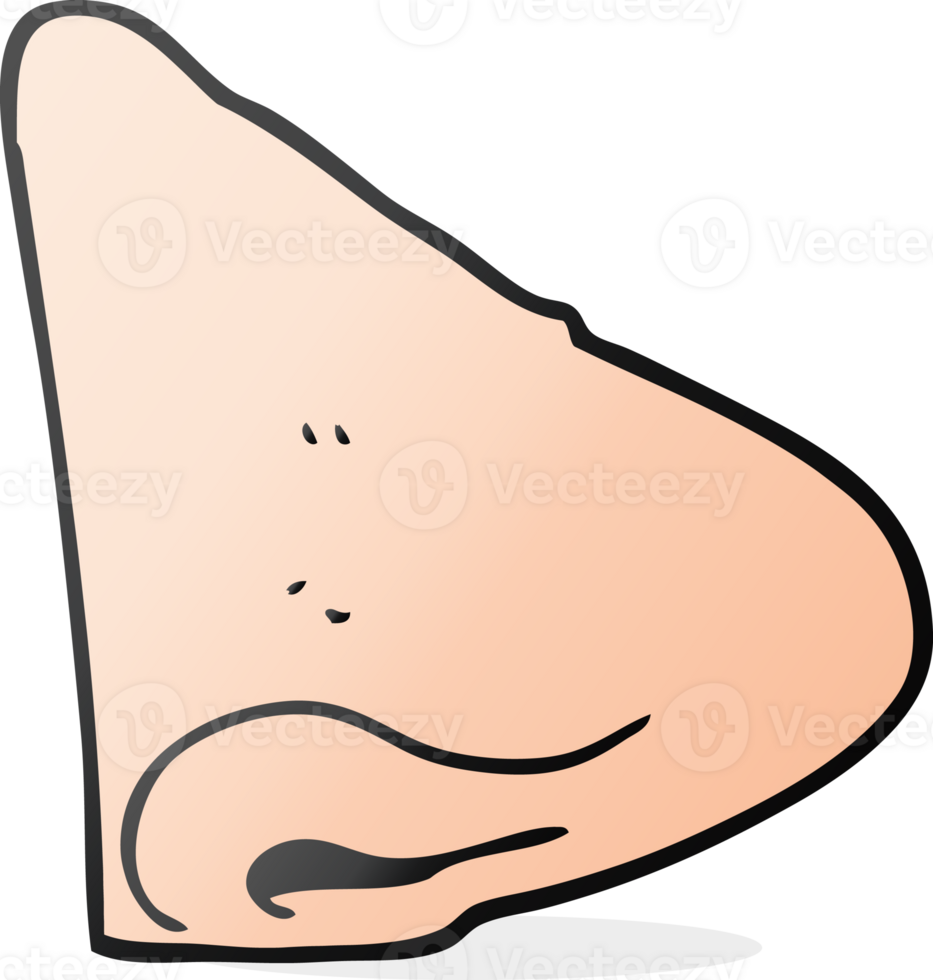 freehand drawn cartoon nose png