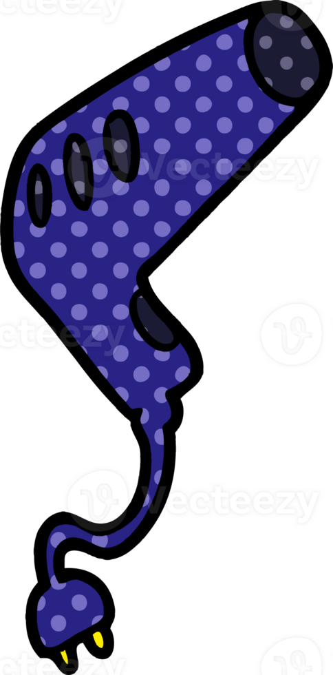 tekenfilm haar- droger png