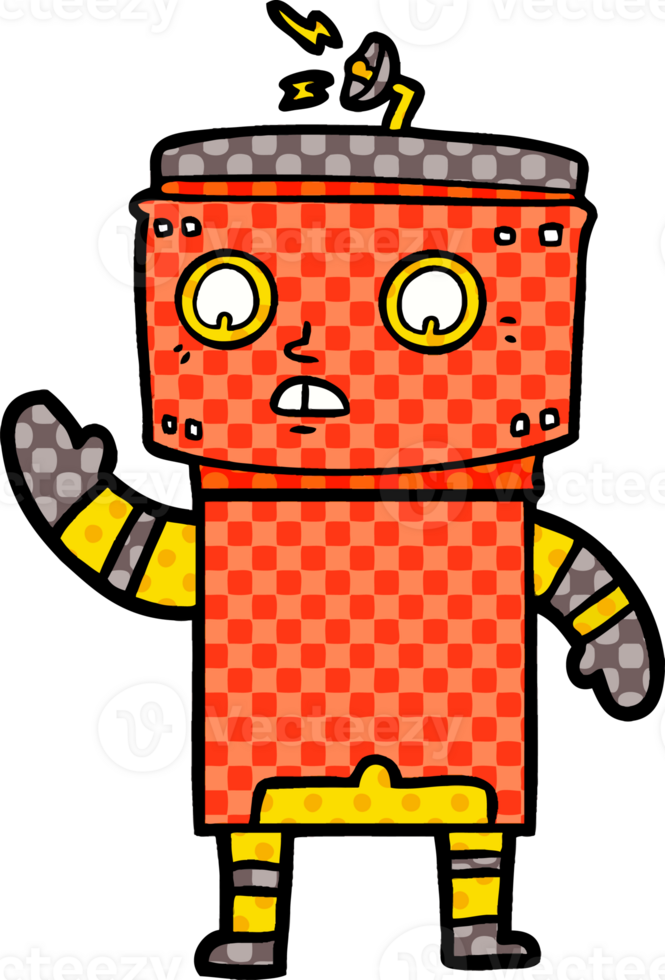 cartoon robot drawing png