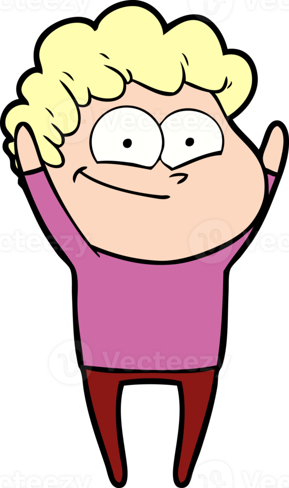 cartoon happy man png