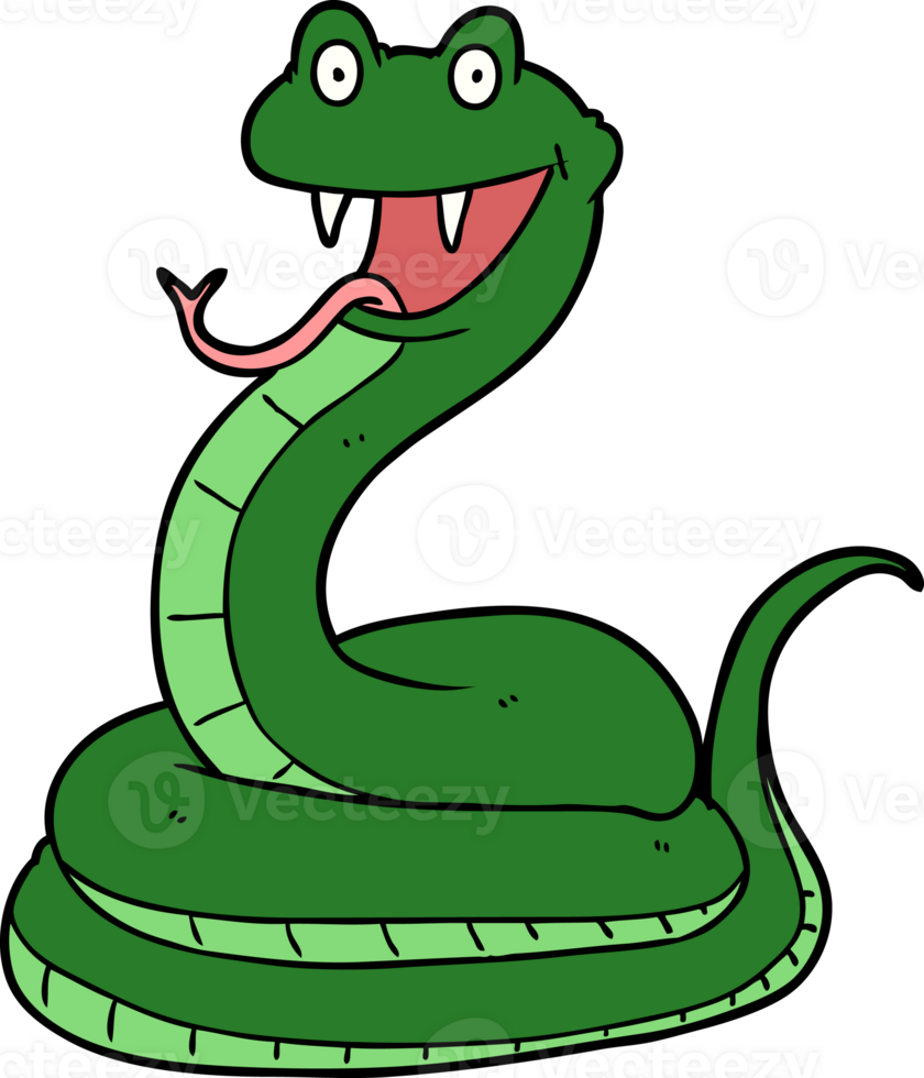 cartoon happy snake png
