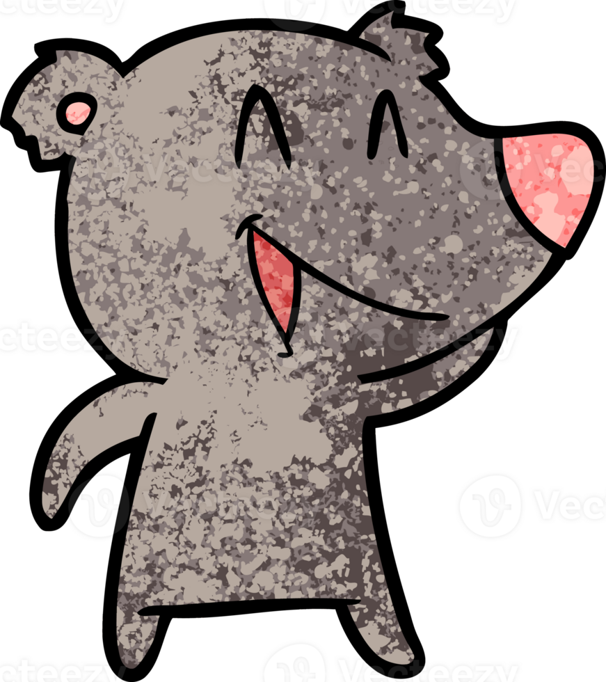 laughing bear cartoon png