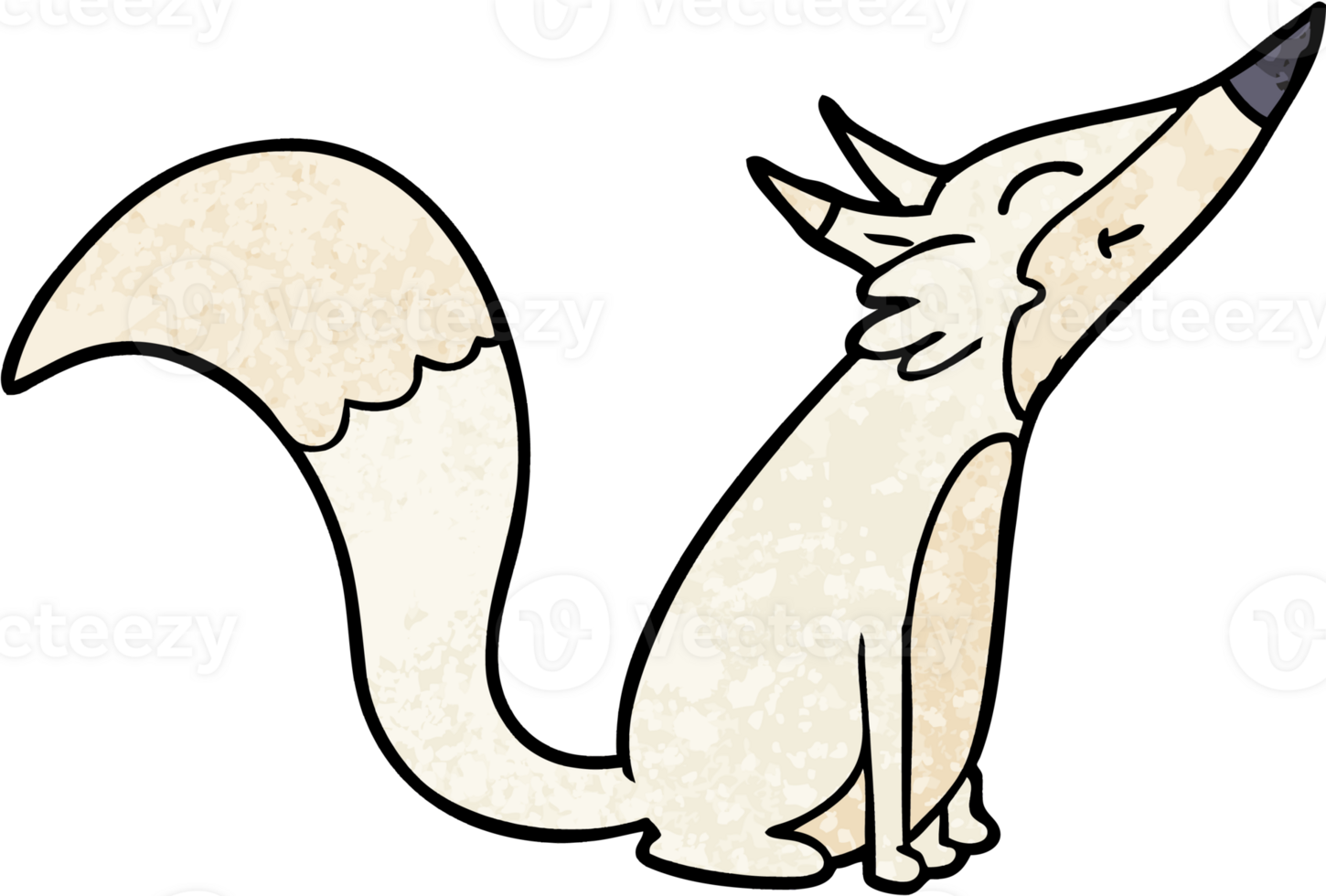 cartoon arctic fox png
