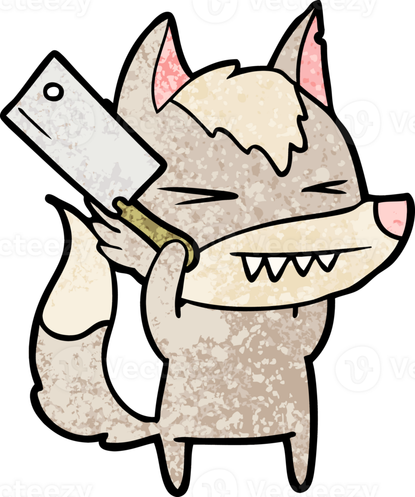 angry wolf cartoon png