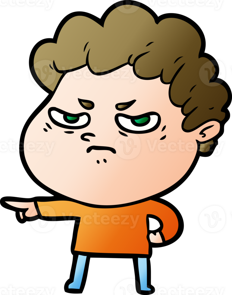 cartoon angry man png