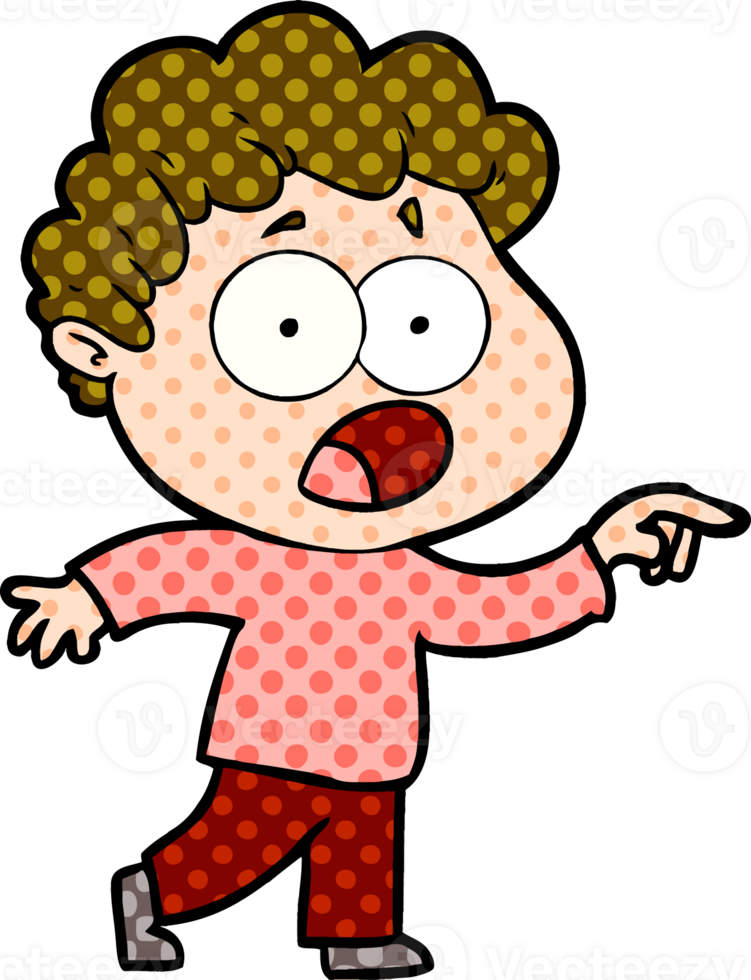 cartoon man gasping in surprise png