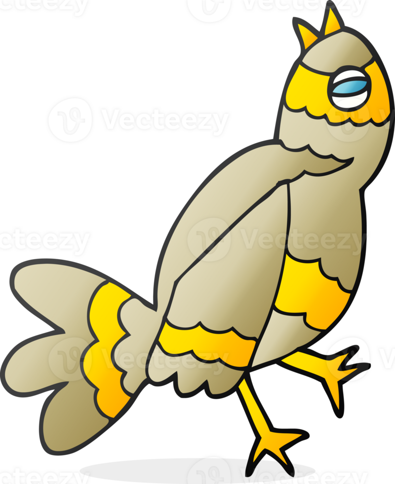 freehand drawn cartoon bird png