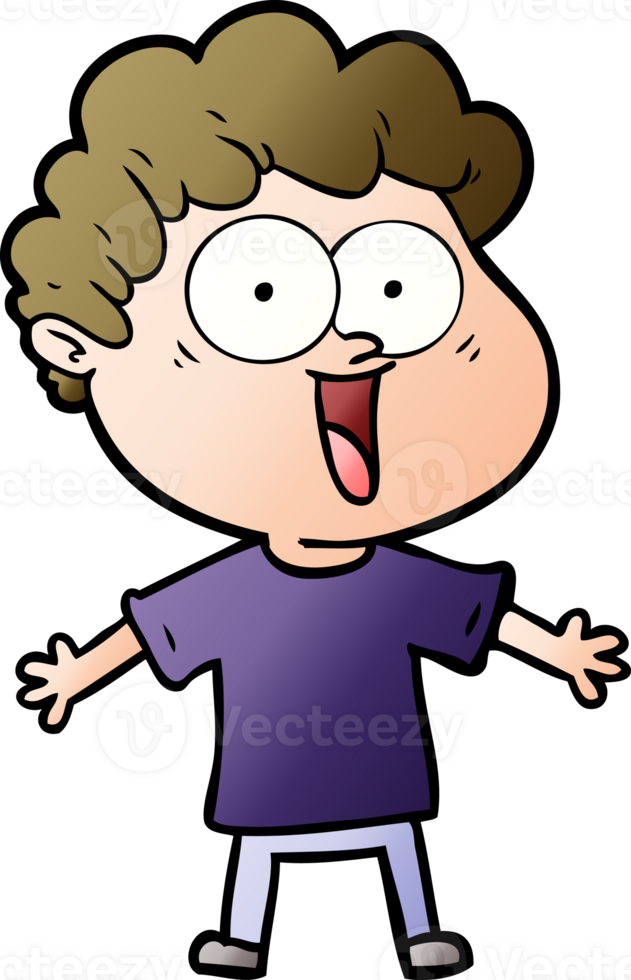 cartoon happy man png