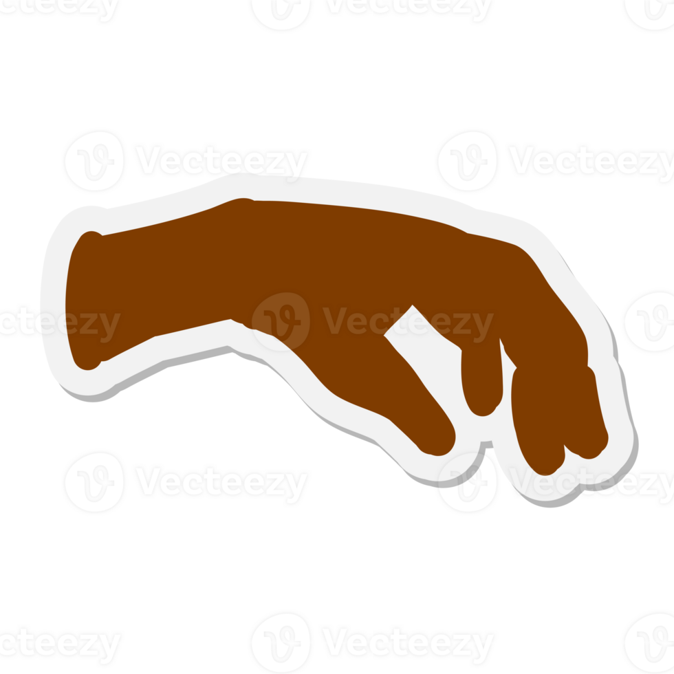 hand sticker drawing png