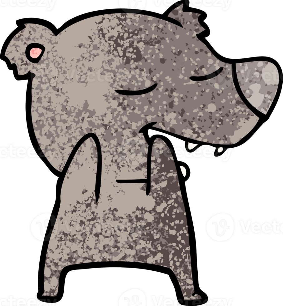 cartoon bear drawing png