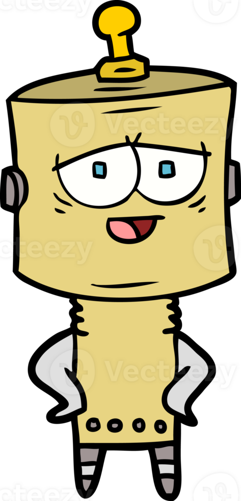 cartoon robot drawing png