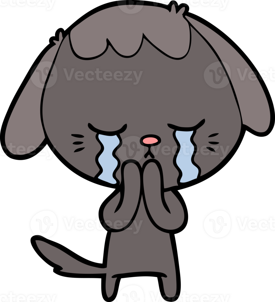 cartoon crying dog png