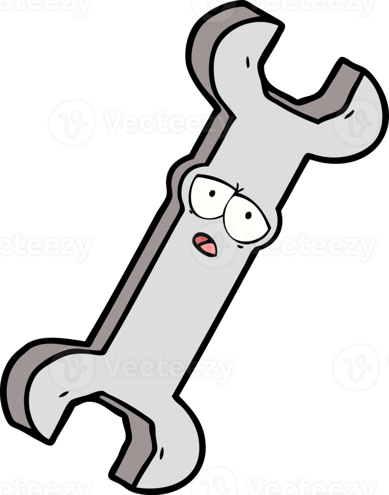 cartoon spanner drawing png