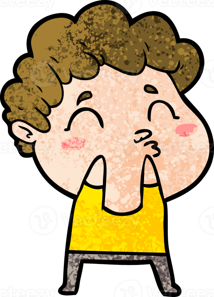 cartoon man pouting png