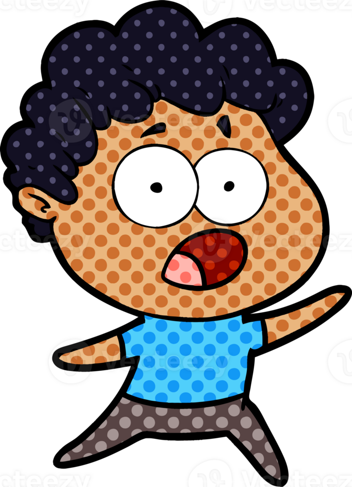 cartoon man gasping in surprise png