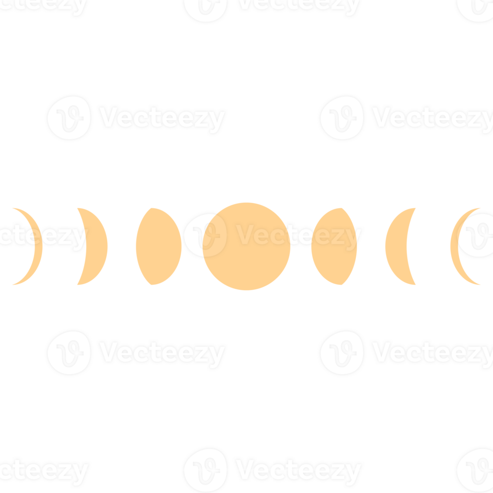 moon phases drawing png