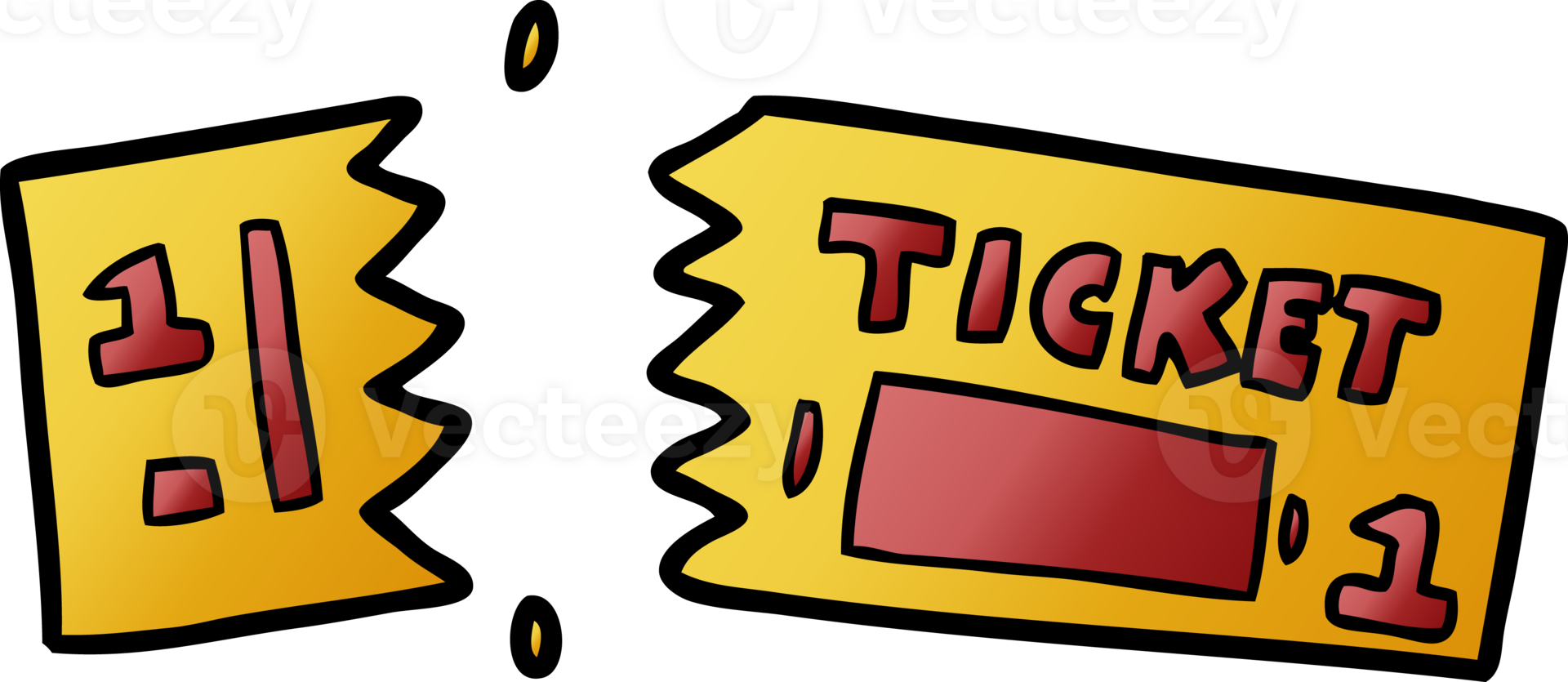 cartoon ticket drawing png