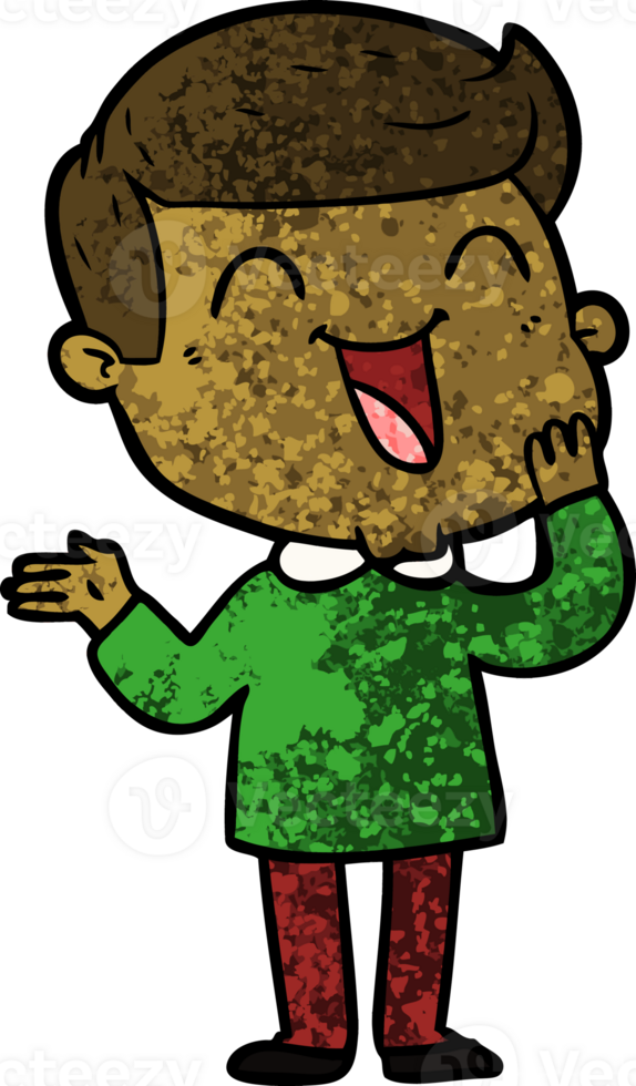 cartoon happy man png