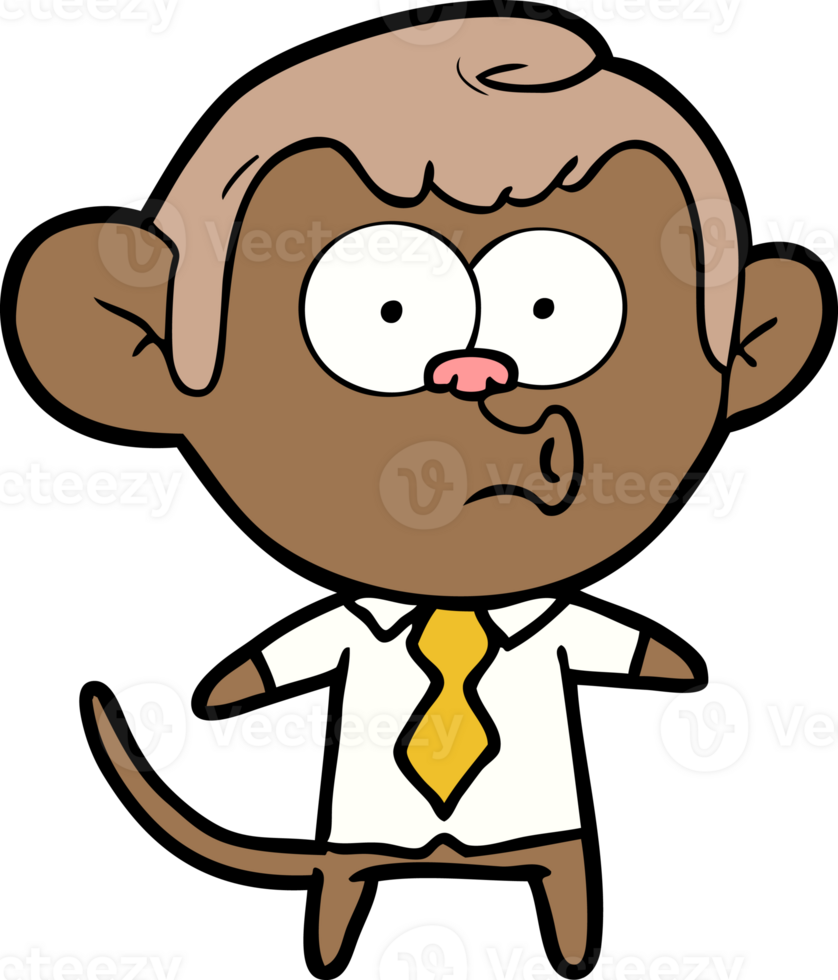 cartoon office monkey png