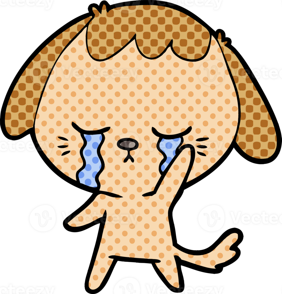 cartoon dog crying png