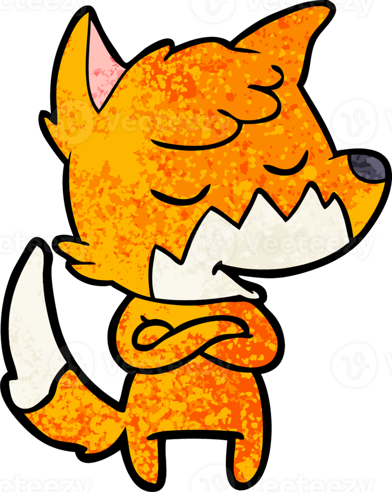 friendly cartoon fox png