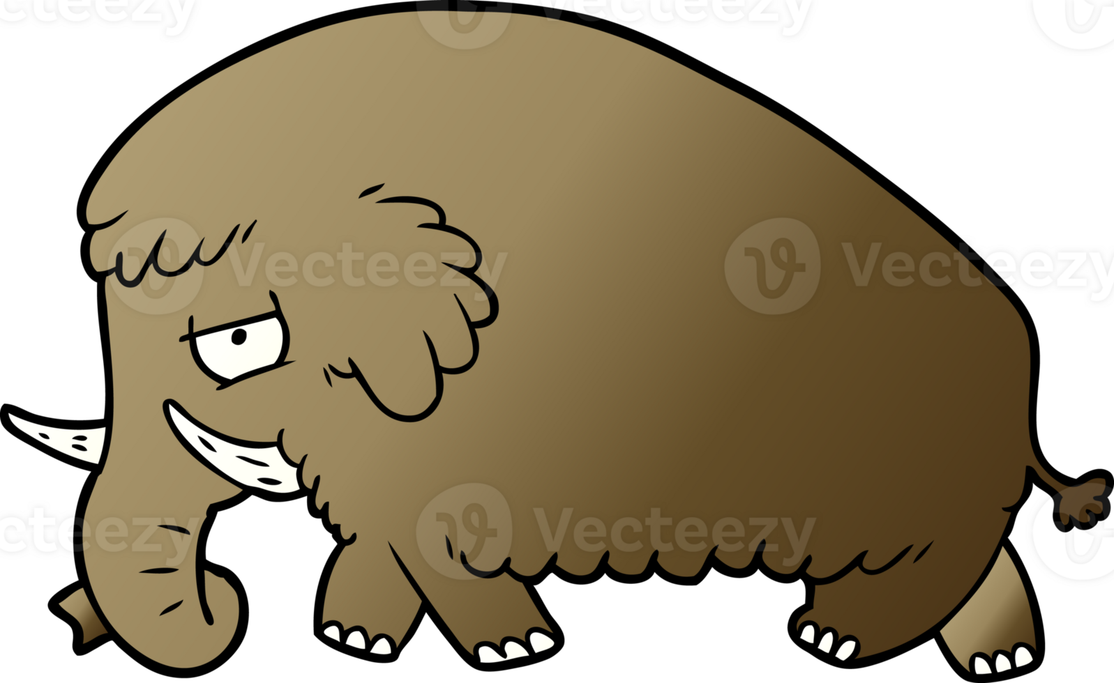cartoon mammoth drawing png