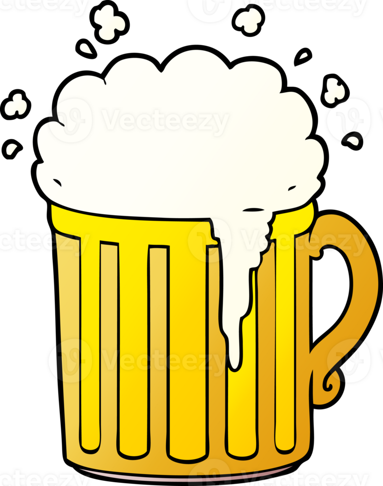 cartoon mug of beer png