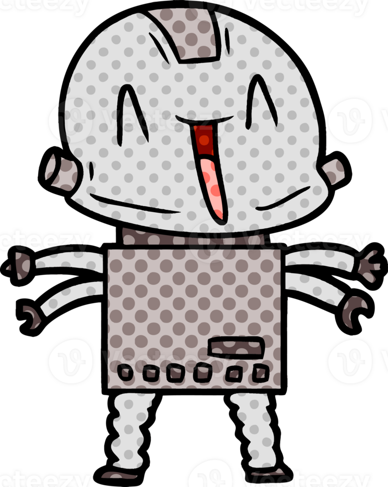 cartoon robot drawing png