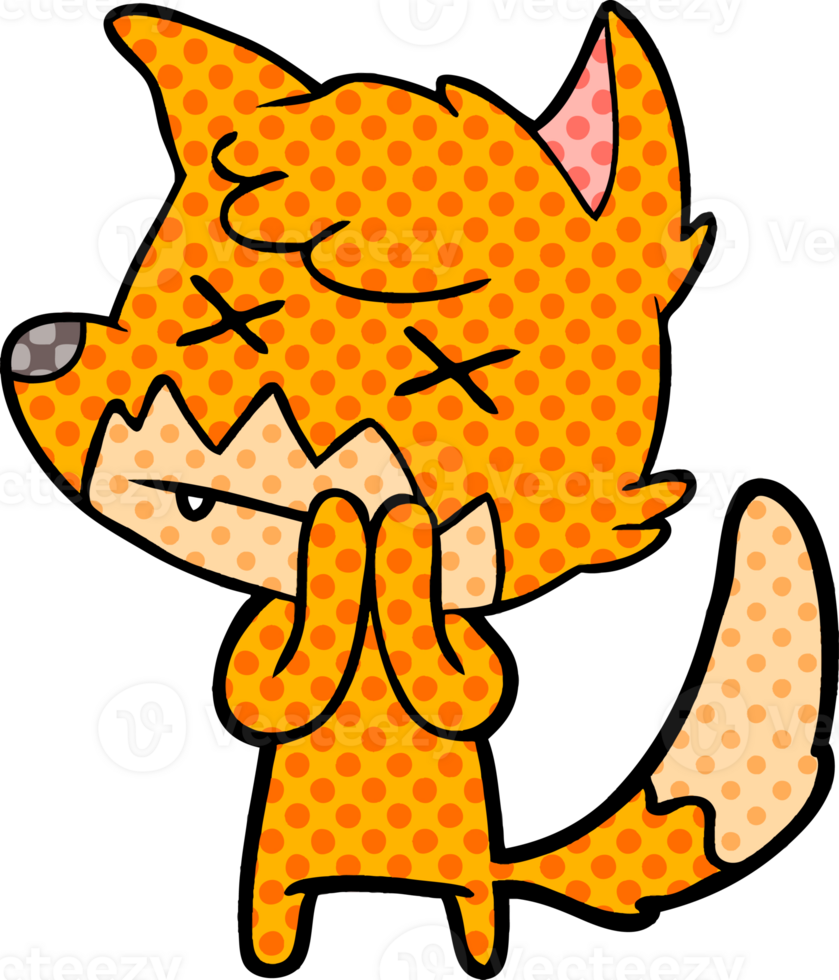 cartoon dead fox png