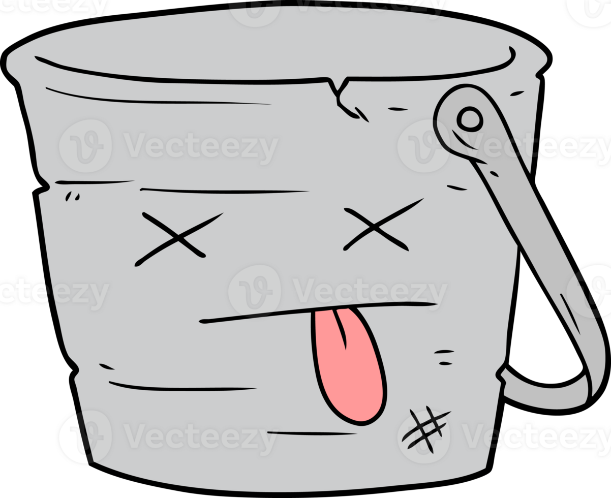kicked the bucket cartoon png