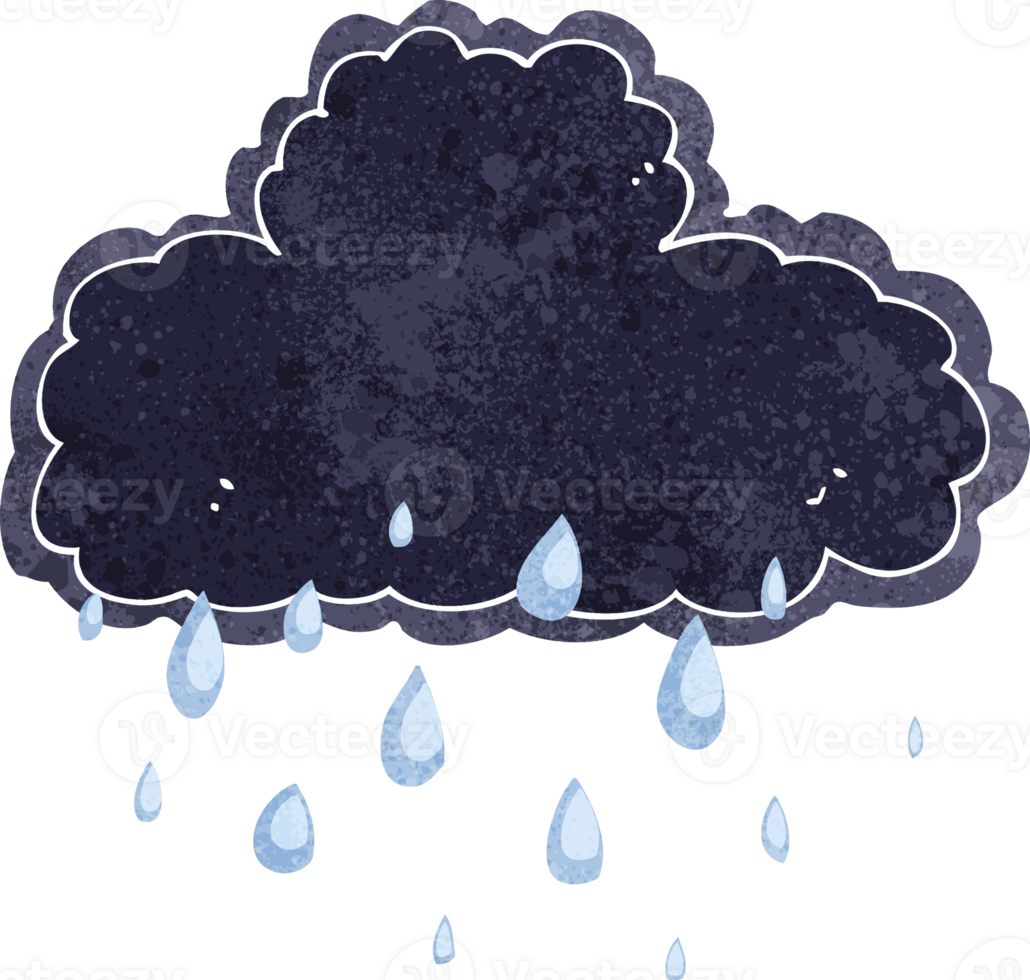 cartoon raincloud drawing png