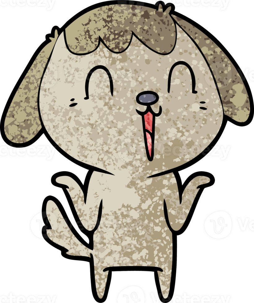 cartoon dog drawing png