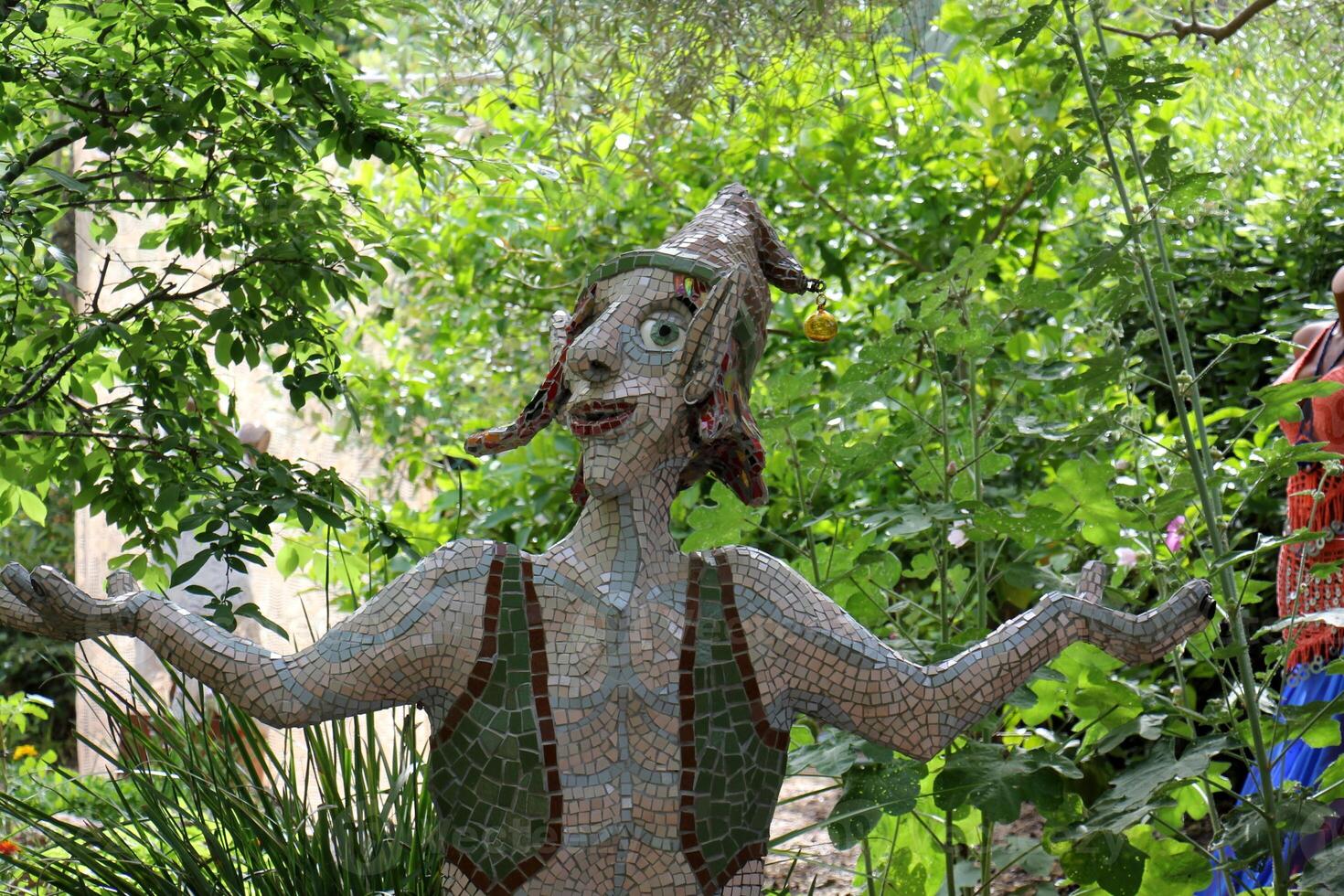 Figures and statues for children in the city park. photo