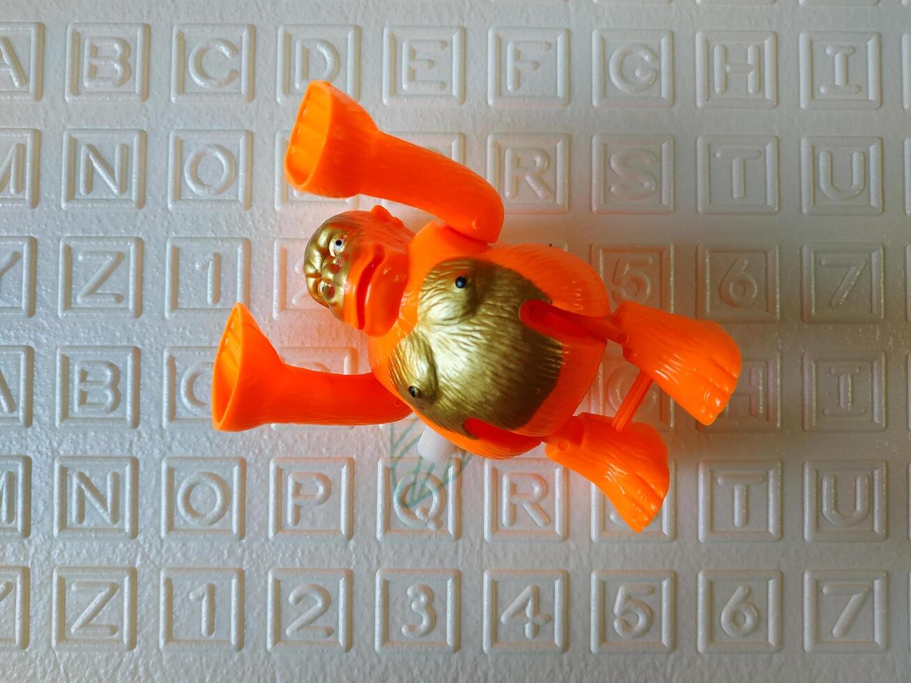 Gorilla toys made from plastic. small children's toys, Close up view photo