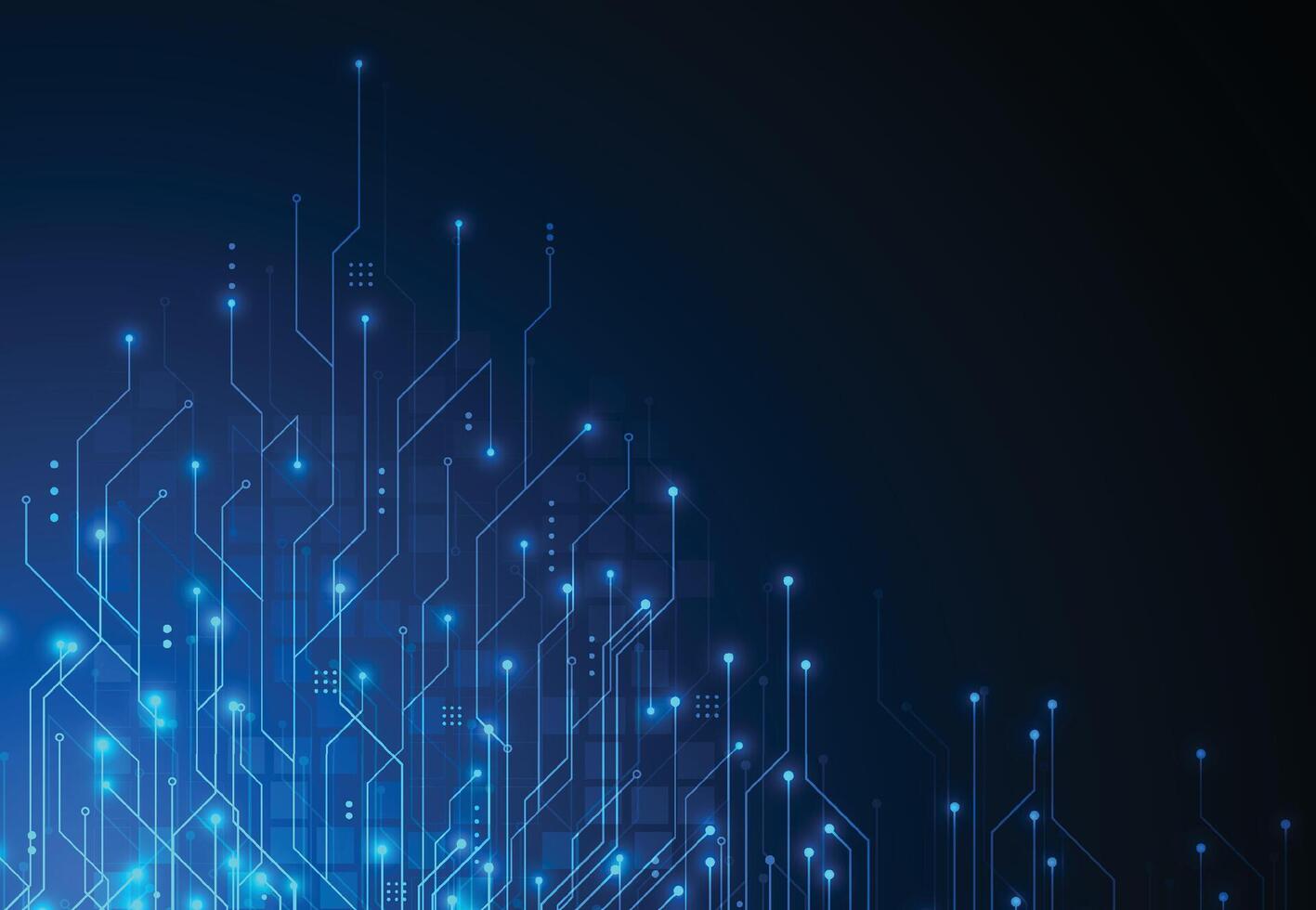 Abstract background with technology circuit board texture. Artificial intelligence electronic board. Communication and engineering concept vector