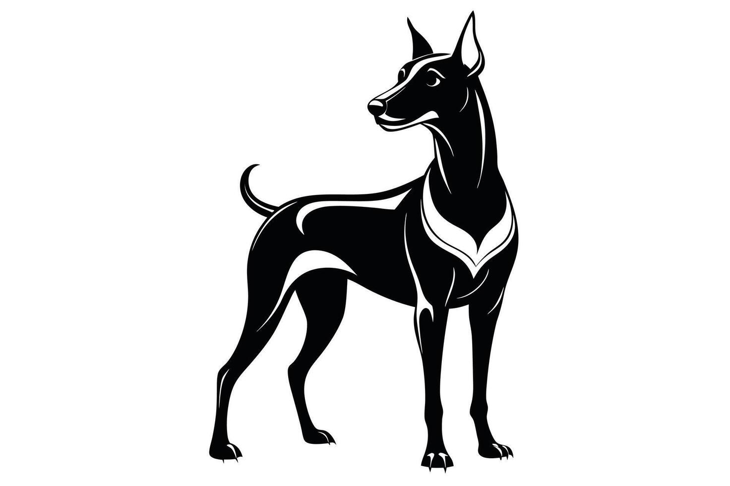 Black and White Silhouette. 46698859 Vector Art at Vecteezy