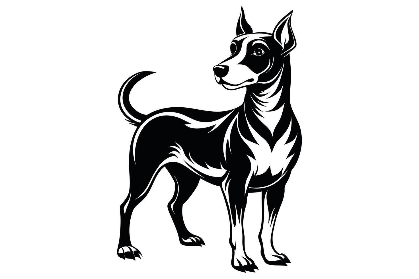 Black and White Silhouette. 46698876 Vector Art at Vecteezy