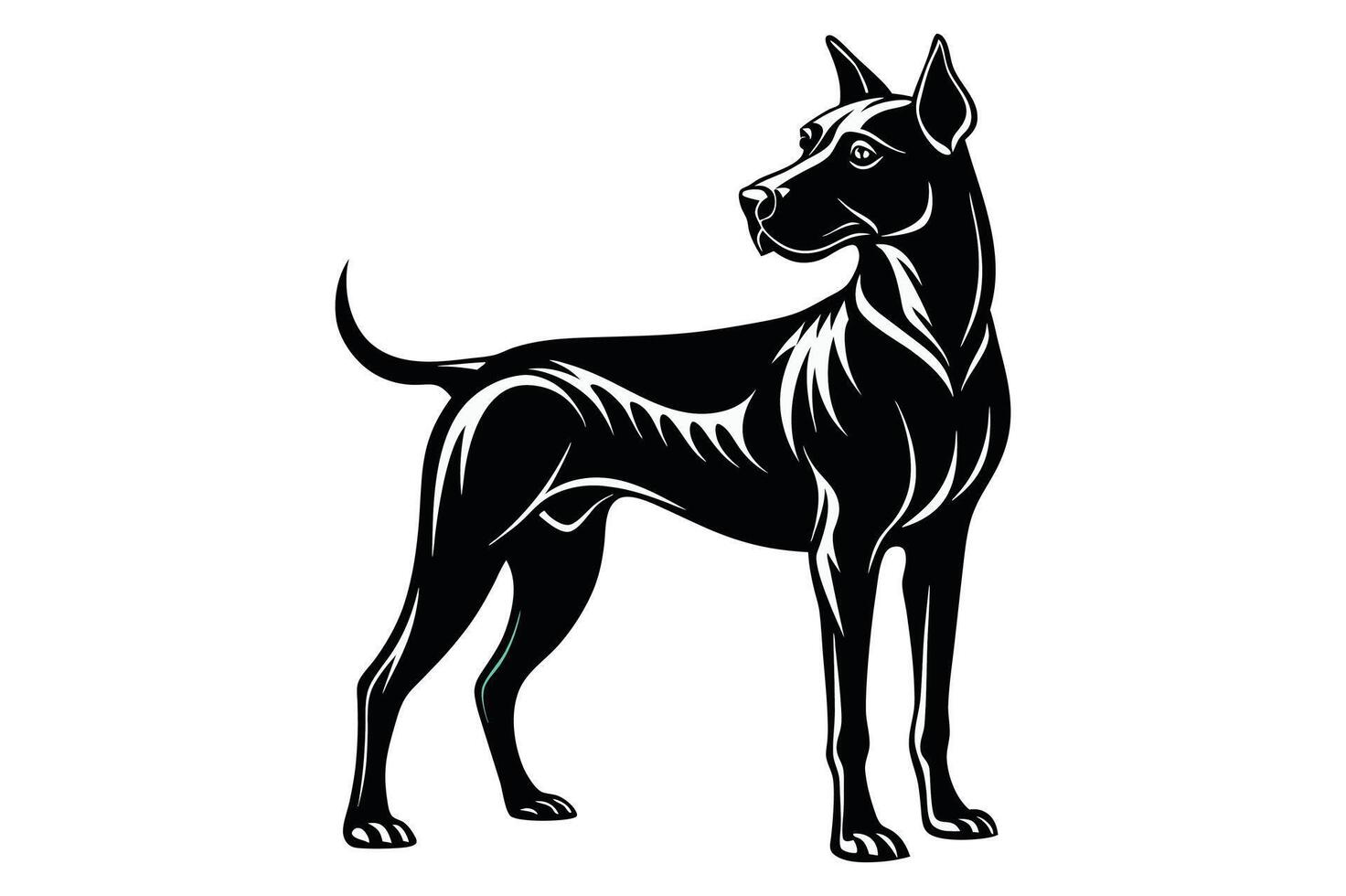 Black and White Silhouette. 46698887 Vector Art at Vecteezy