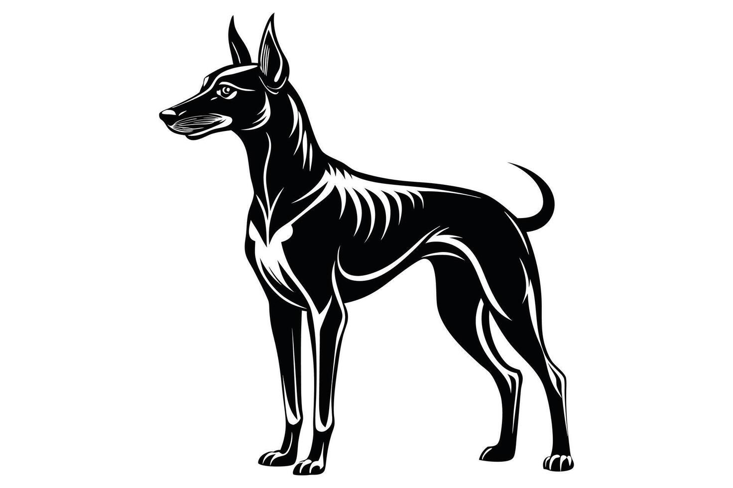 Black and White Silhouette. 46698891 Vector Art at Vecteezy
