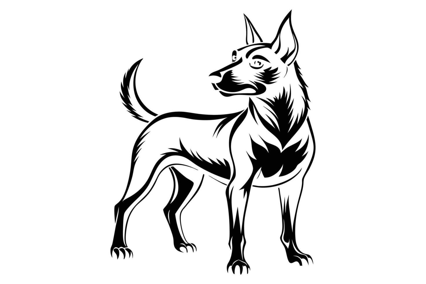 Black and White Silhouette. 46698893 Vector Art at Vecteezy