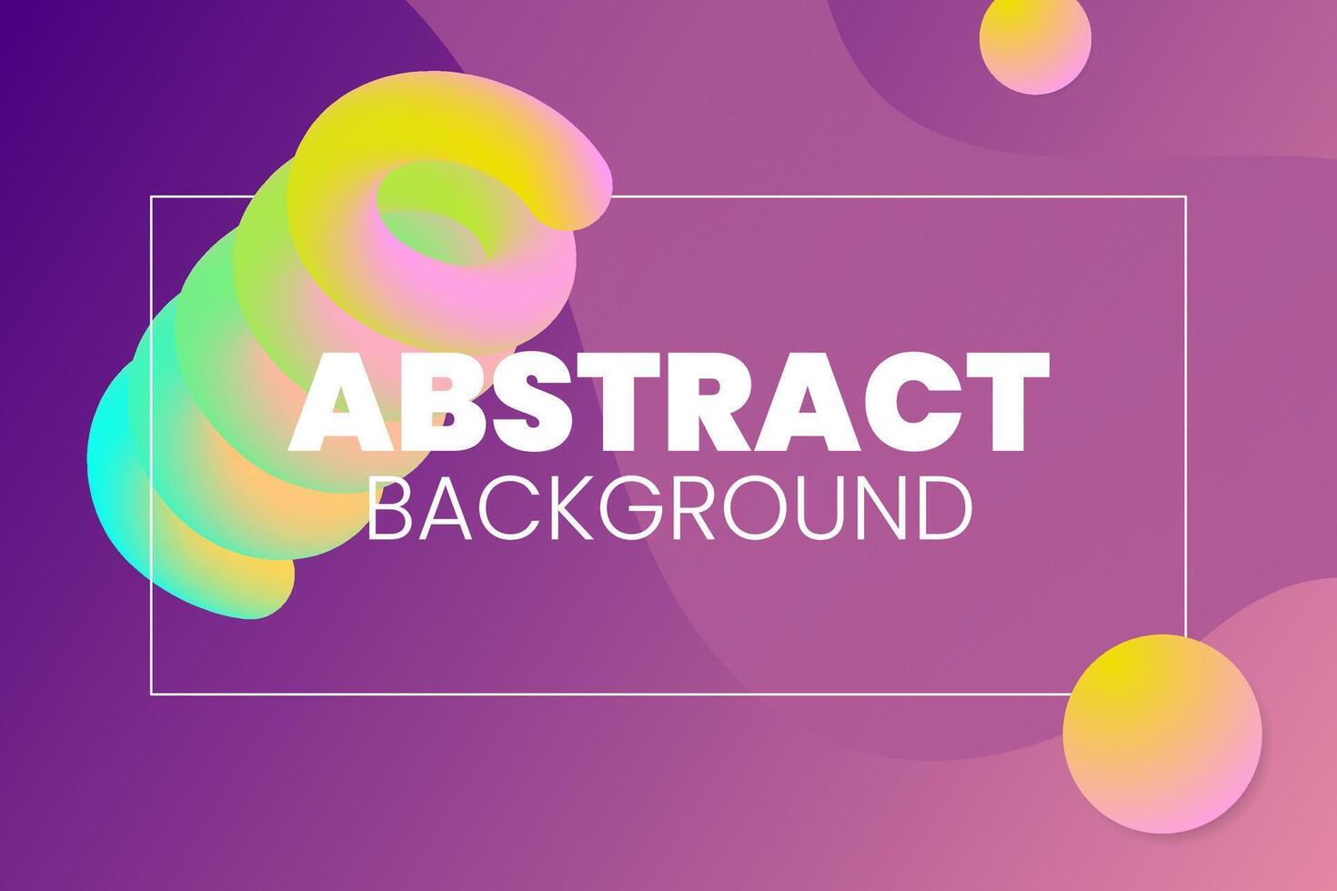 Quiet 3d colorful and modern abstract background with blend colors ressore and circles. vector