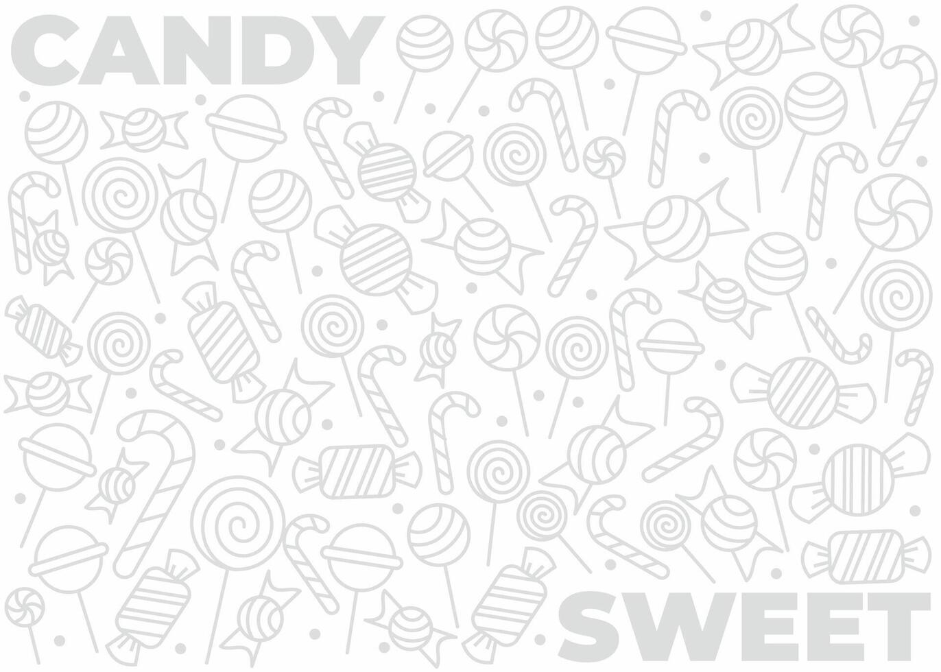 Candy pattern design vector
