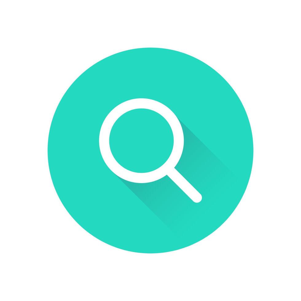 Search Find Magnifying Glass Circular Shadow Icon Illustration vector